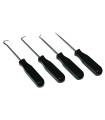 Lot 4 crochets noirs