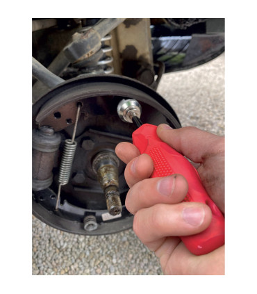 Outil compression garnitures de freins à tambour