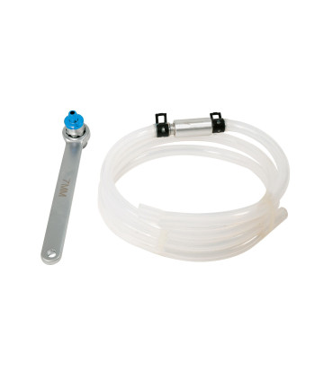 Clé pour purge de freins avec tuyau 7mm