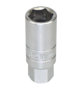 Douille bougie 6 pans carré 1/2 18mm