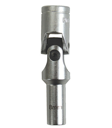 Douille bougie cardan 12 pans carré 3/8 8mm