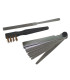 Lot 3 pièces jauge 18 lames brosse et lime