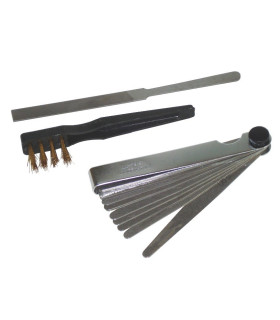 Lot 3 pièces jauge 18 lames brosse et lime