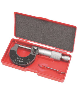 Coffret micromètre extérieur 0,01 à 25 mm