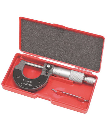 Coffret micromètre extérieur 0,01 à 25 mm