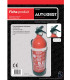 Extincteur 2kg classe ABC avec manomètre