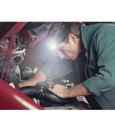 Lampe frontale LED rechargeable éclairage 230 degrés 350 lumens