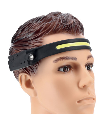 Lampe frontale LED rechargeable éclairage 230 degrés 350 lumens