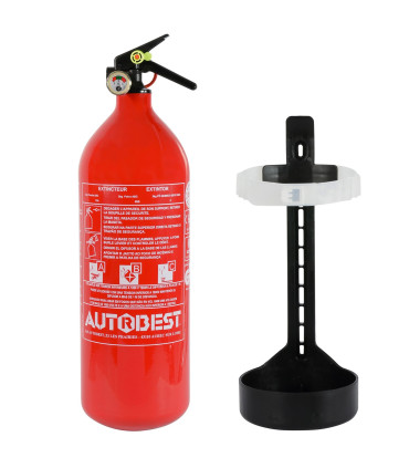 Extincteur 2kg classe ABC avec manomètre