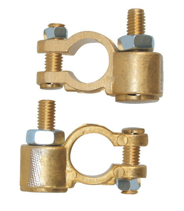 Lot 2 cosses bronze pour batterie diesel