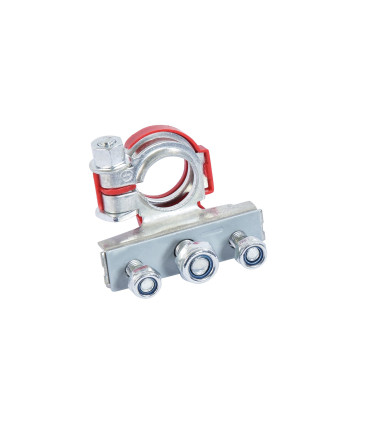 Cosse batt. multi-connexion dble positif rouge